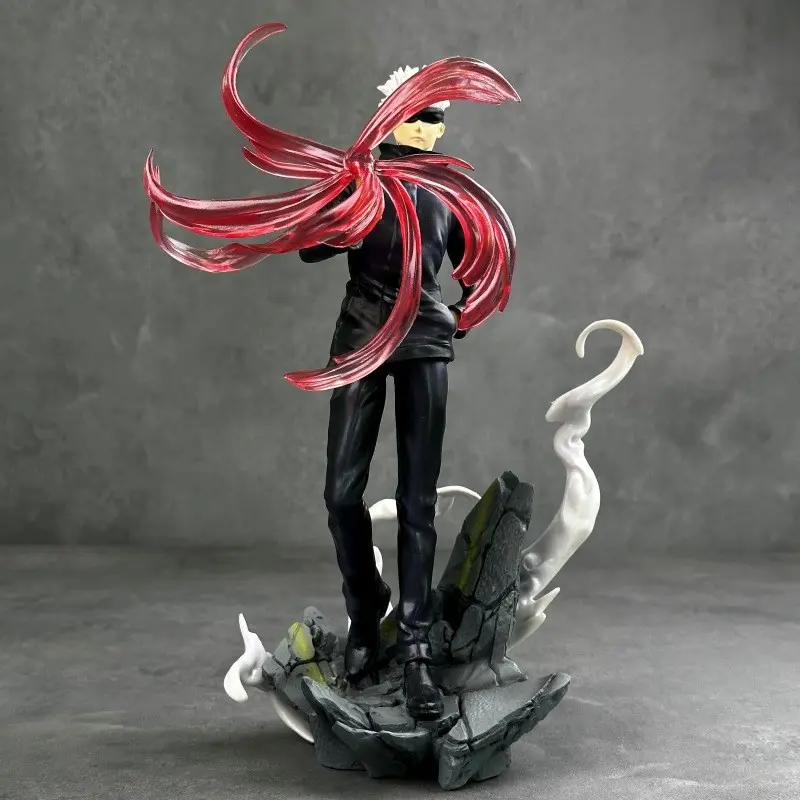 Jujutsu Kaisen Gojo Satoru Virtual Effect Battle Scene Model, Yuji Boxed Model Display Piece, Collectible Figure for Fans