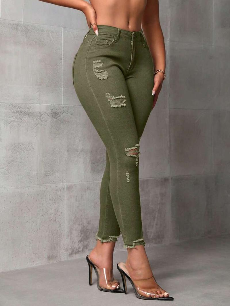 SHEIN SXY Simple Fashion Casual Denim Jeans, Everyday Wear