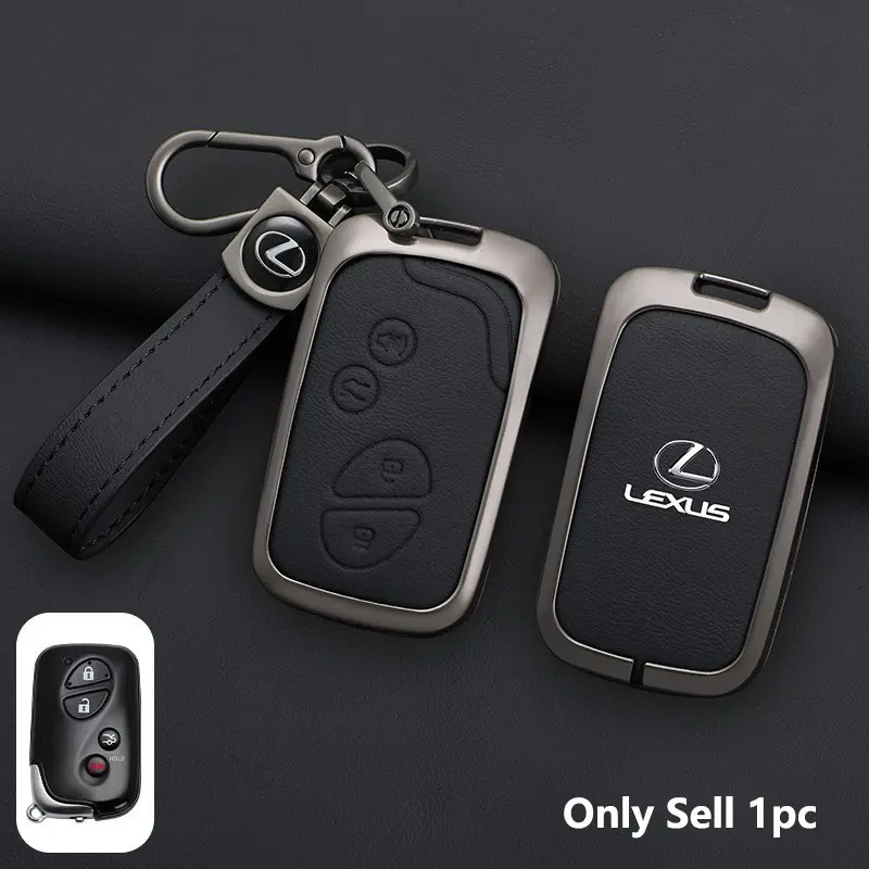 4 Button Car Key Case Cover Shell Keychain for Lexus Models, Durable Protection for Ct200h Gx400 Gx460 Is250 Is300c Rx270 Es240 Es350 Ls460 Gs300 450h 460h