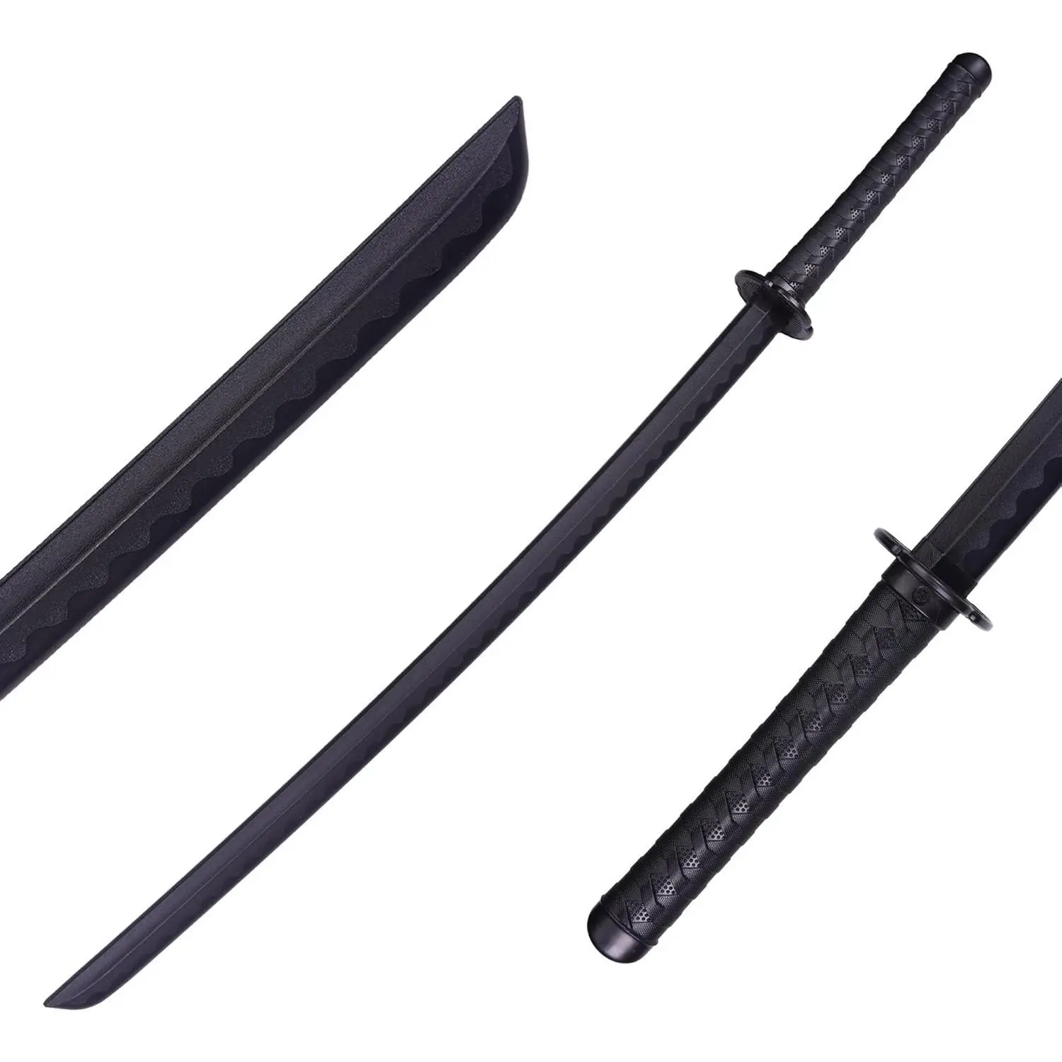 Polypropylene Katana - Japanese Training Samurai Sword, Blunt Longsword, Martial Arts Practice Katana for Men and Women, Cosplay Sword, Safe, Easy, Fun, Durable
