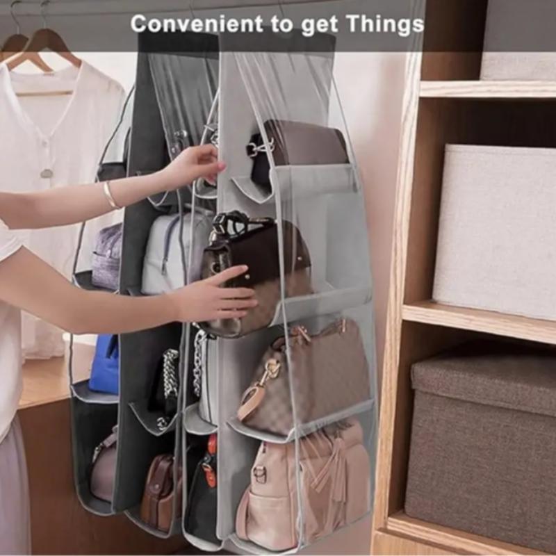 Multi-layer Handbag Hanging Storage Box, 1 Count Foldable Bag Storage Rack, Space Saving Bag Organizer, Durable Storage Organizer for Bedroom, Living Room, Office