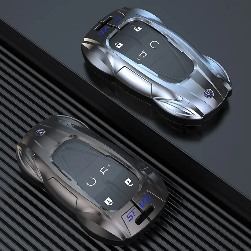 accesorios para llavero cubierta de control remoto,Trendy Race Car Outline Zinc Alloy Leather Key Shell,For Changan UNI-V UNI-T UNI-K CS75Plus CS55Plus CS35Plus,Robust Remote Key Cover Prevent Surface Abrasion