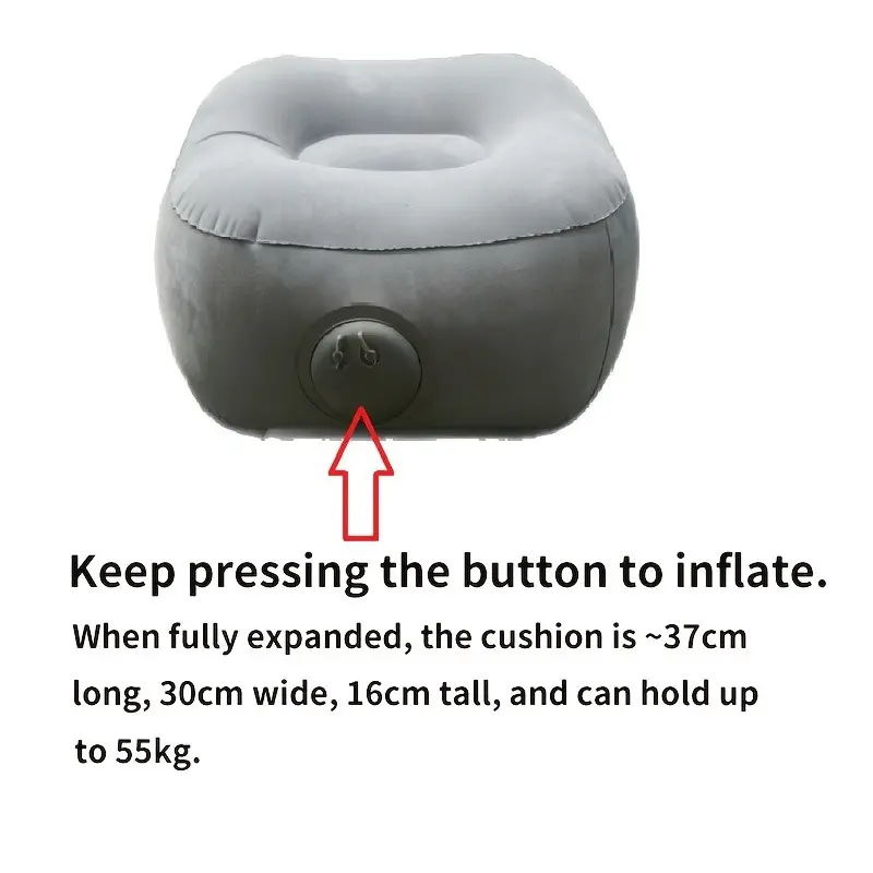 Portable Foldable Air Chair, Quick Inflatable Durable Lounge Seat, Lightweight for Camping Fishing, Beach Picnic Car Emergency, Office Leisure Use