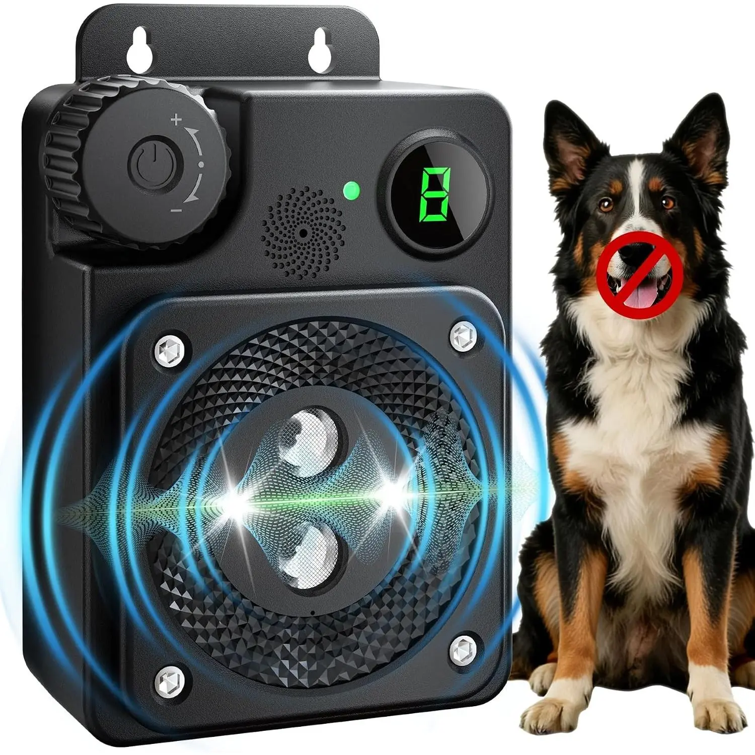 Anti Barking Device for Dogs, 3 Modes Ultrasonic Bark Deterrent Long Range 50 Ft, Behavior Corrector for Indoor & Outdoor Use