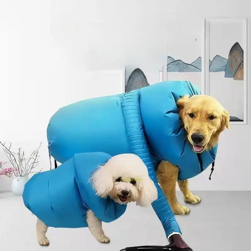 Automatic Pet Drying Box & Bag with Quiet Blower, Fast-Drying Cleaning Grooming Tool for Dogs (Teddy, Corgi), Cats After Bath