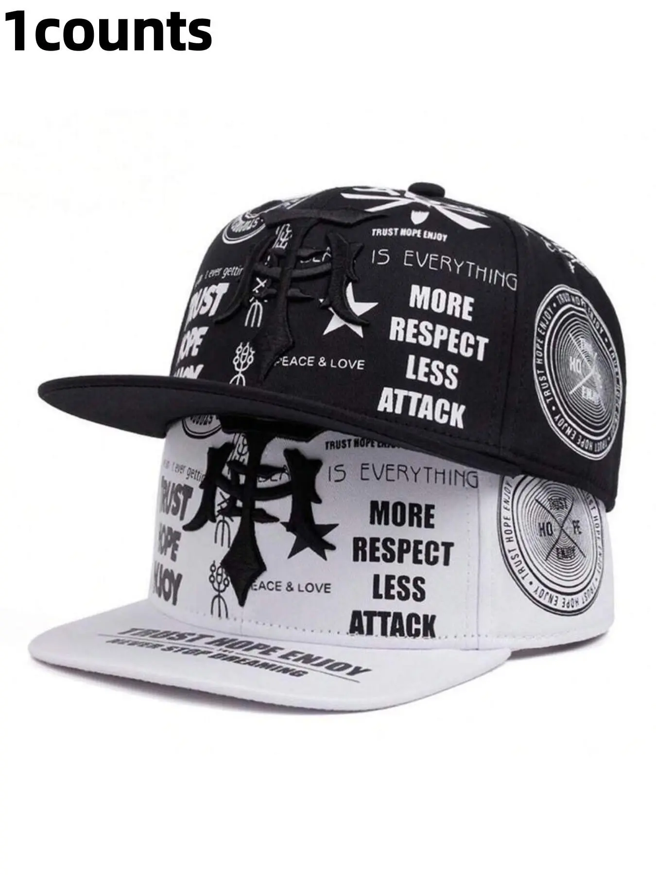 Streetwear Gothic Letter Baseball Hat, Adjustable Punk Style Caps With Designs, Unisex Geometric Design, Perfect for Parties & Gifts