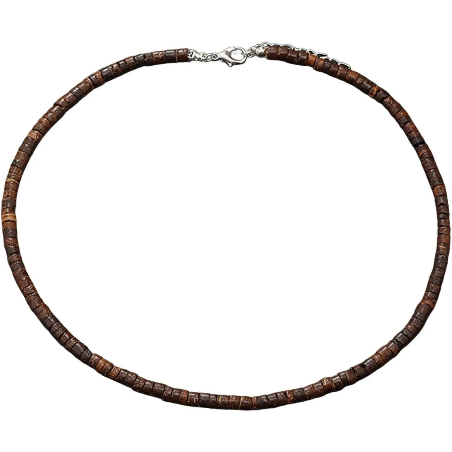 Puka Shell Seed Beaded Surfer Choker Adjustable Necklace Hawaiian Summer Beach   Lightweight Seashell Couple Friendship  for Women Men