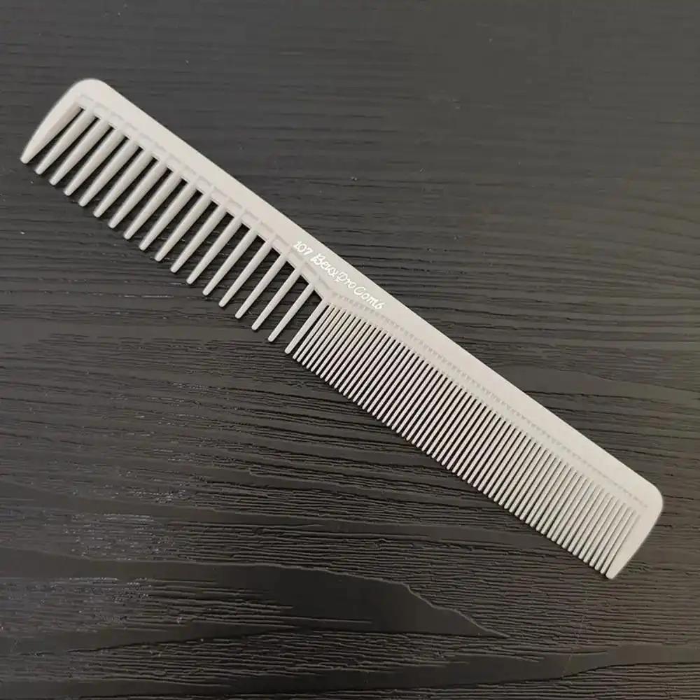1 Professional Barber Comb |   Wide Tooth, Double-sided Design, Plastic Material, Suitable for Normal Hair Types |   Ideal for Salon and Home Professional Hair Styling