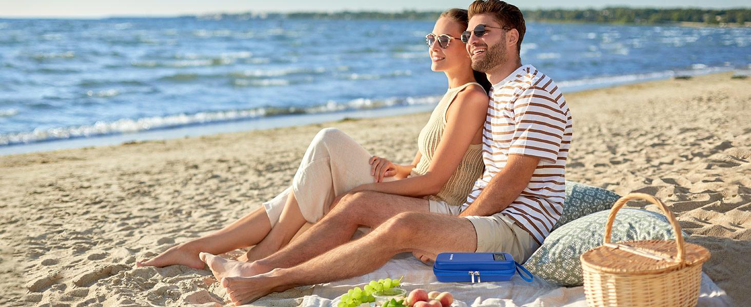 Insulin Cooler Travel Case with Temperature Display - Refrigerated Medicine Cooling Bag with 2 TSA Approved Ice Pack, Medication Pen Diabetic Supplies Organizer for Trip and Daily