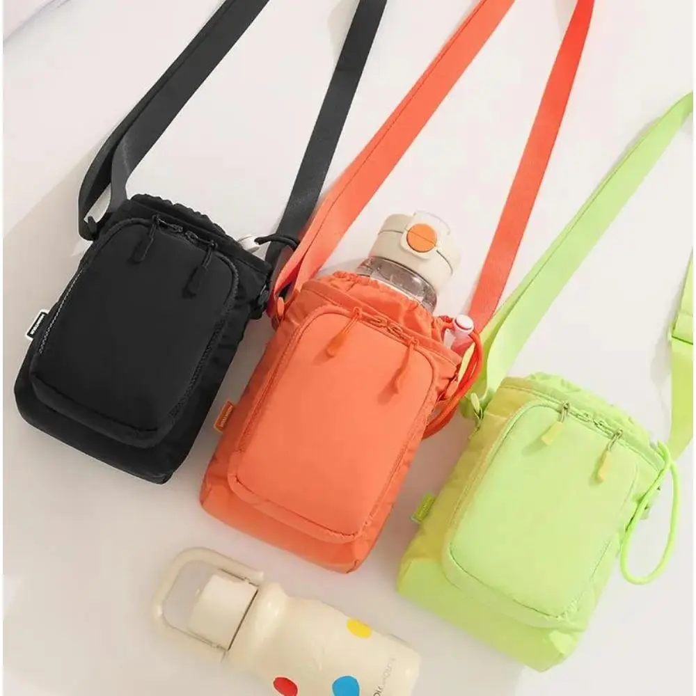 Solid Wear-Resistant Tumbler Sleeve for 40oz Cups, Protective Carrier Bag with Adjustable Shoulder Strap, Phone Pocket & Wallet for Travel & Hiking, Full Protection, Cover, Insulated, Gym, Outdoor, Two Pieces