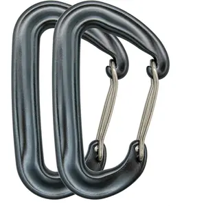 12kN 3.2"x2" Heavy-Duty Carabiner Clips - Durable, Lightweight  Alloy Carabiners for Hiking, Camping, Keychains,  Leashes, Hammocks &
