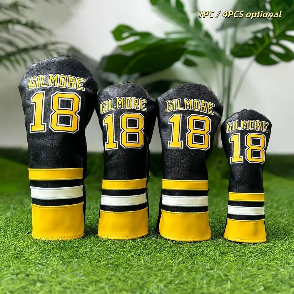 Golf Club Head Cover, 1 Count Driver Fairway Wood Hybrid Headcover with Number Tag, Golf Accessories for Men & Women, Golf Equipment, Golf Supply