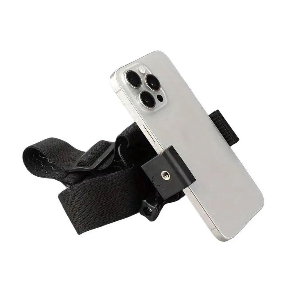 Adjustable Head-mounted Mobile Phone Holder, First Person Perspective Shooting Fixed Bracket, Head-mounted Fixed Bracket is Suitable for Filming and Live Broadcasting, Gift