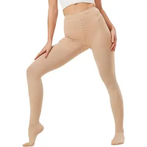Medical Compression Pantyhose for Women Men, 20-30 mmHg Graduated Support Tights, Closed Toe Compression Leggings