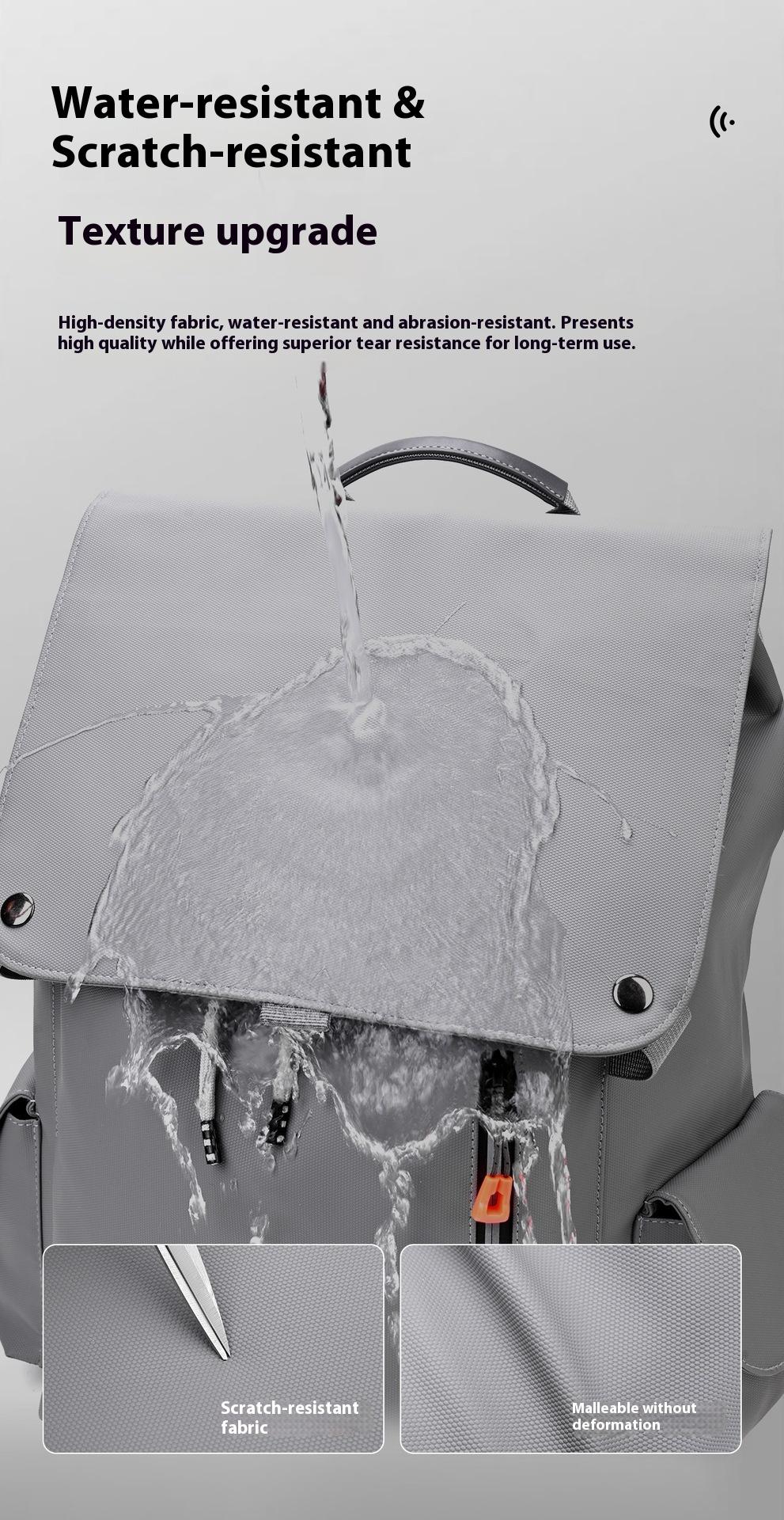 BIGWIG Men's Backpack Large Capacity Waterproof Laptop Bag for High School and College Students Travel School Bookbag Casual Outdoor Durable