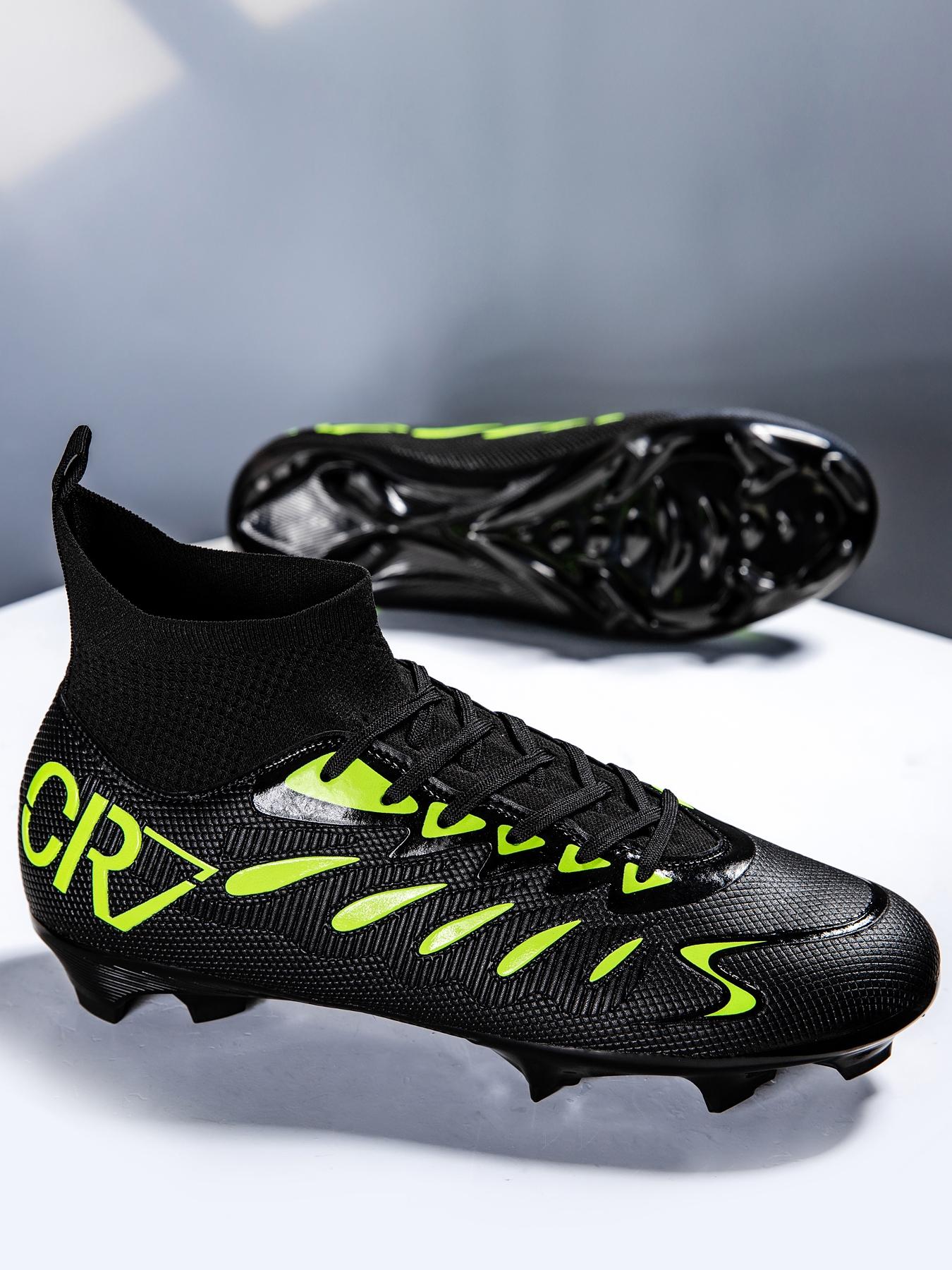 Professional Men's Soccer Shoes Long Studs Ag Fg Outdoor Training Sneakers Breathable Comfort PU Leather Anti-Slip All Seasons Sporty Style