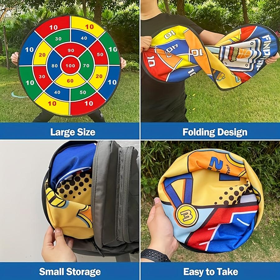 Random-Color Sticky Ball Dart Board Set with 12pcs Small Balls (1 Set), Indoor Sports Dart Board Toy, Parent–Child Interactive Toy Sports Game, Darts Board #GLOBAL PICKS