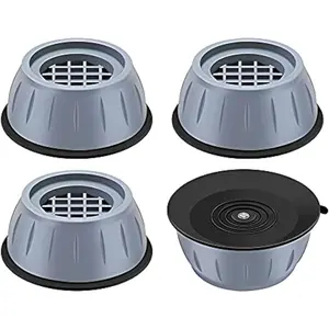 4Pcs Anti Vibration Pads Washing Machine and Dryer Shock and Noise Cancelling Washing Machine Support Prevent Moving Shaking Walking Universal Size