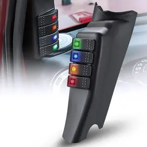 Nilight A-Pillar 4 ON/OFF Rocker Switches for Jeep Wrangler JK 2011-2018