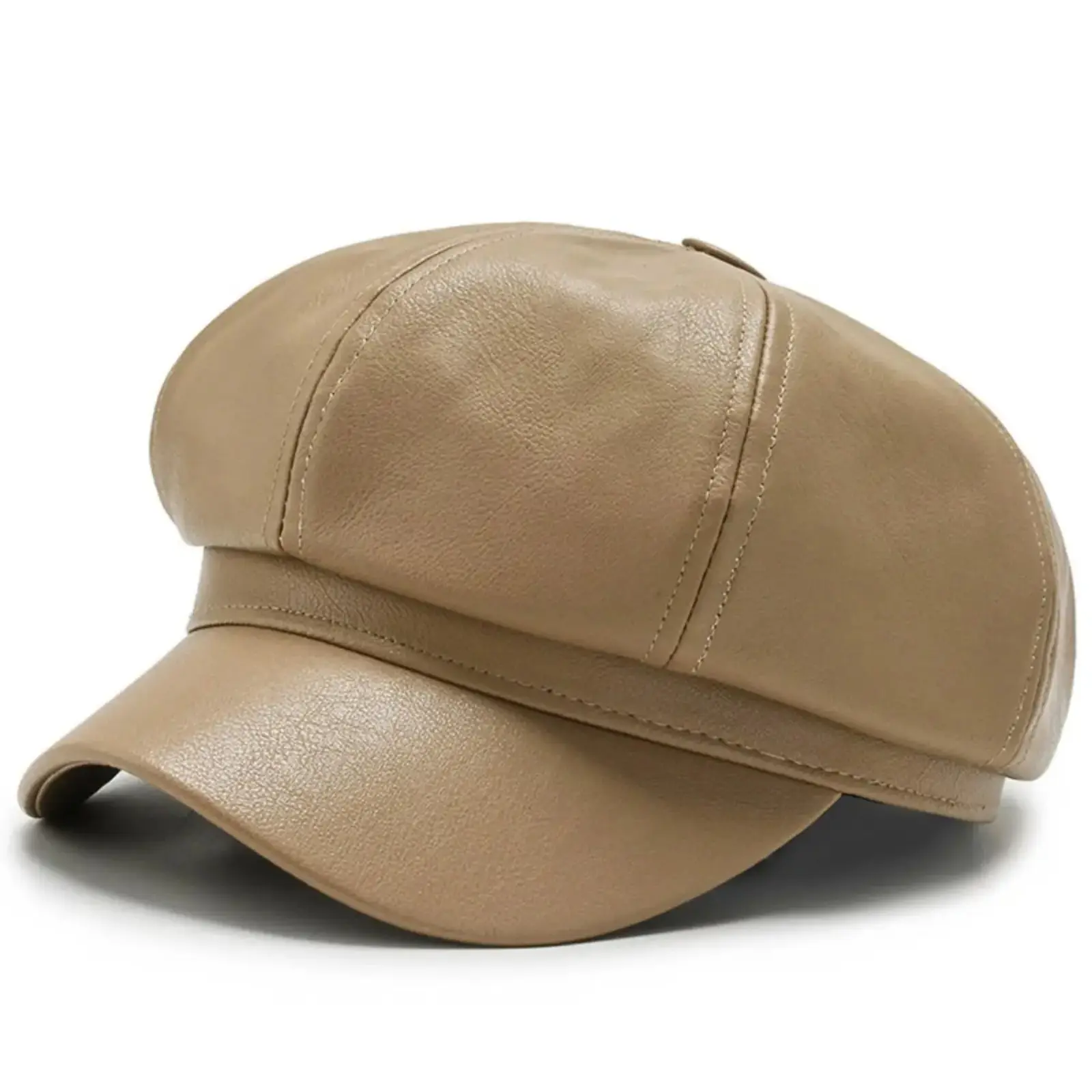 Men's Black Stylish Newsboy Cap - Flat Cap, Breathable Lightweight Octagonal Beret, Winter Fashion Accessory, Machine-Washable Artistic Painters Hat, Flat Caps
