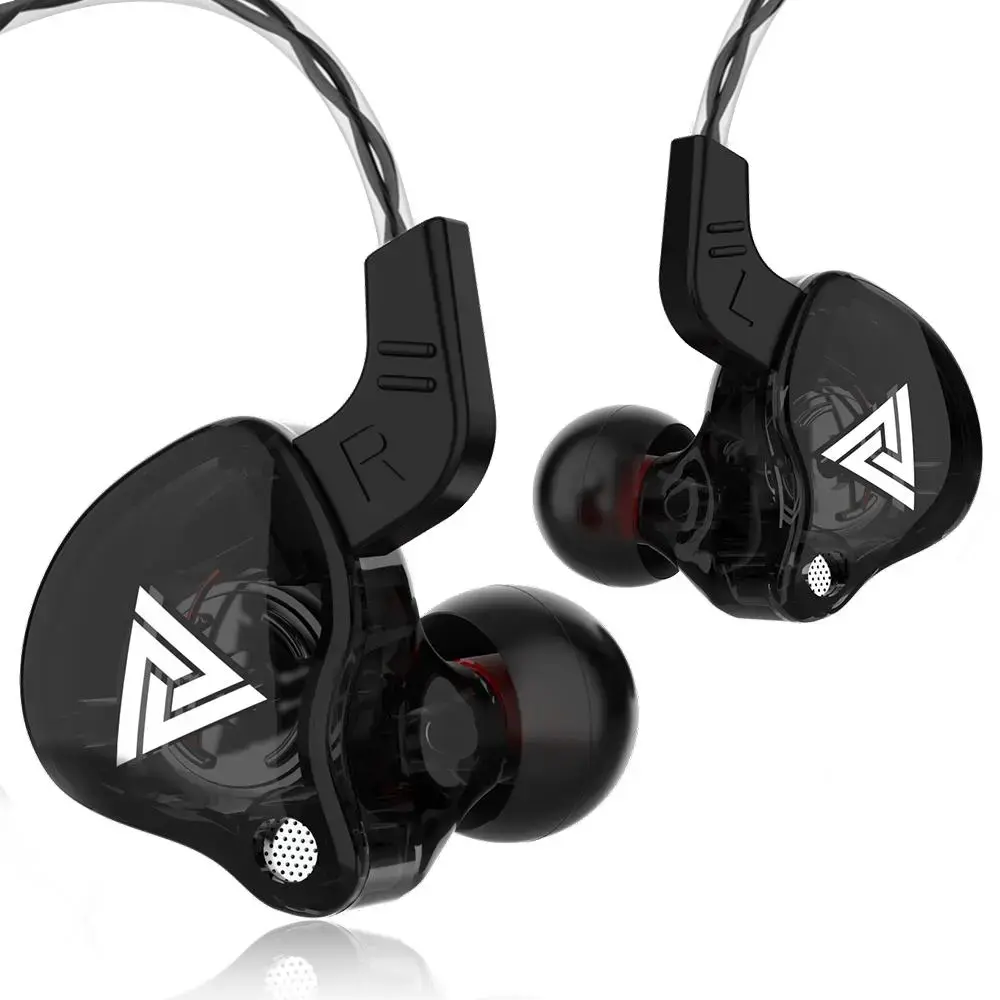 AK6 Wired In-ear Gaming Earbuds with Microphone, HiFi Heavy Bass, Noise Cancelling – Earbuds for Esports Gaming, Black Audio Electronic Headset, Earbuds For Gaming