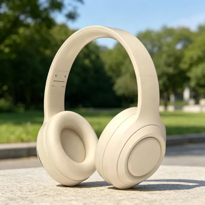 Lightweight Over-Ear Stereo Sound Bluetooth Headphones - Electronic Audio Device for Sports & Gaming, HD Microphone, TF/AUX Input, Noise Cancellation, Type-C Port, Dual Wired/Wireless Modes, EQ Sound Modes