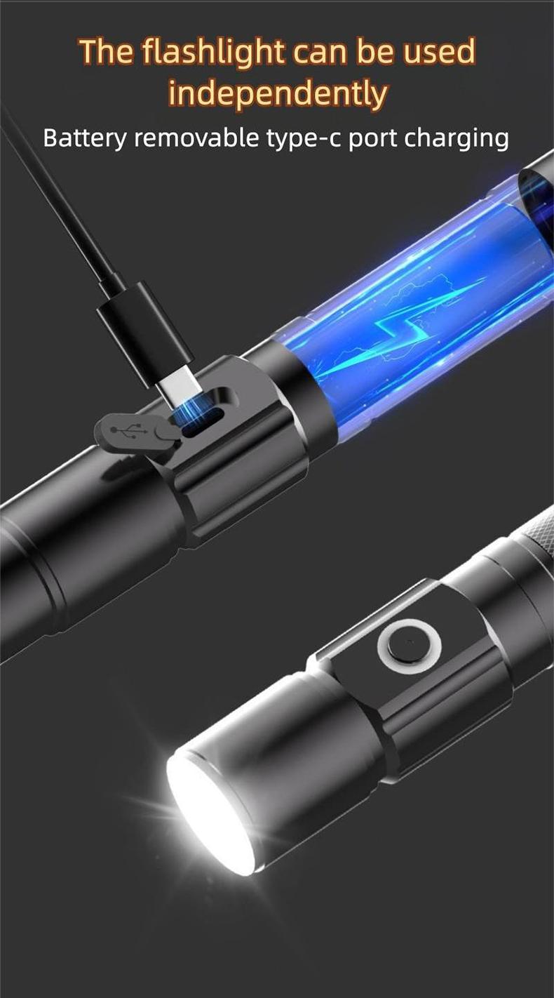 Ultra-Bright LED Safety Staff for Ultimate Night Visibility |   Rechargeable Laser Saber Walking Stick, Waterproof & Ultra-Light for Hikers, Senior Safety, Camping & Power Outages