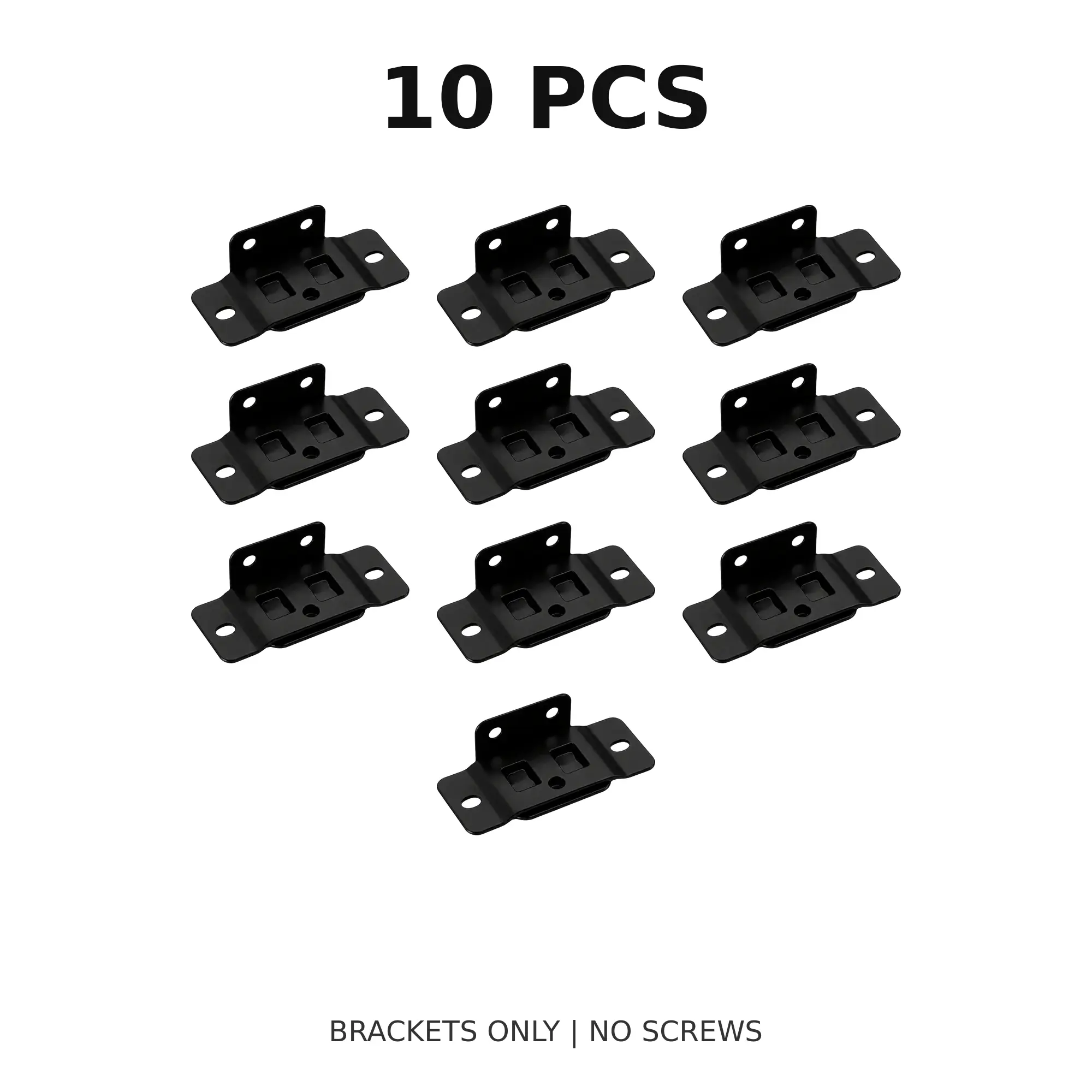 2-in-1 Metal Clamp Mounting Bracket (includes screws), a quick-installation furniture connector suitable for cabinets, drawers, and tables