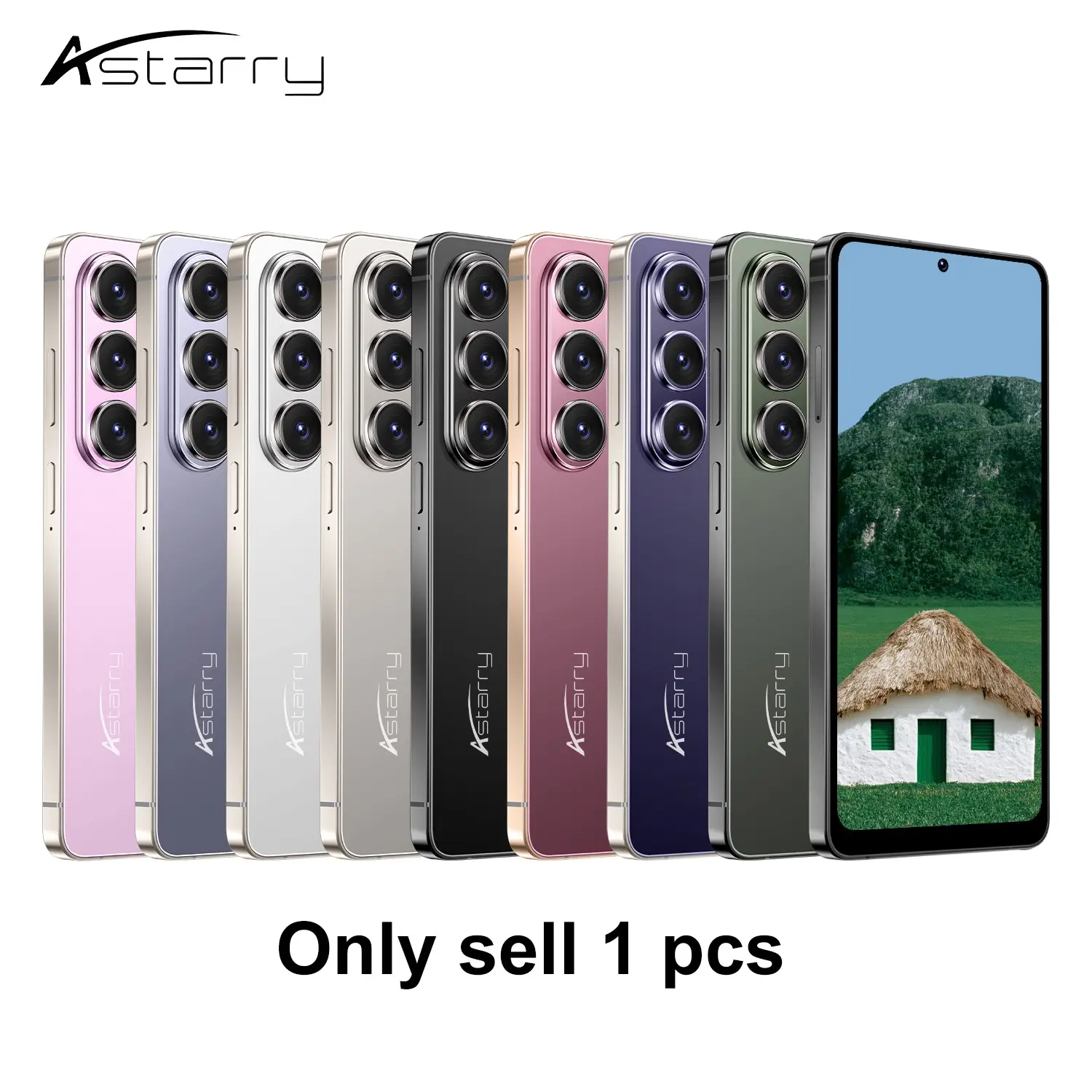 Astarry S26 Ultra Large Screen Smartphone, 6.75-Inch Display, 3gb+32GB Storage, 5+13mp Camera, 4100mah Battery, 4g Network, Dual Sim, Face Unlock, Cellphone, Dual Sim Smartphones