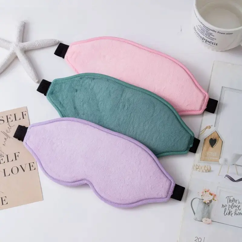 Plush 3D No Pressure Sleep Eye Mask With Adjustable Strap Light Blocking Blindfold Multipurpose Accessory For Night Sleep And Travel, Easy To Store In Luggage And Bags