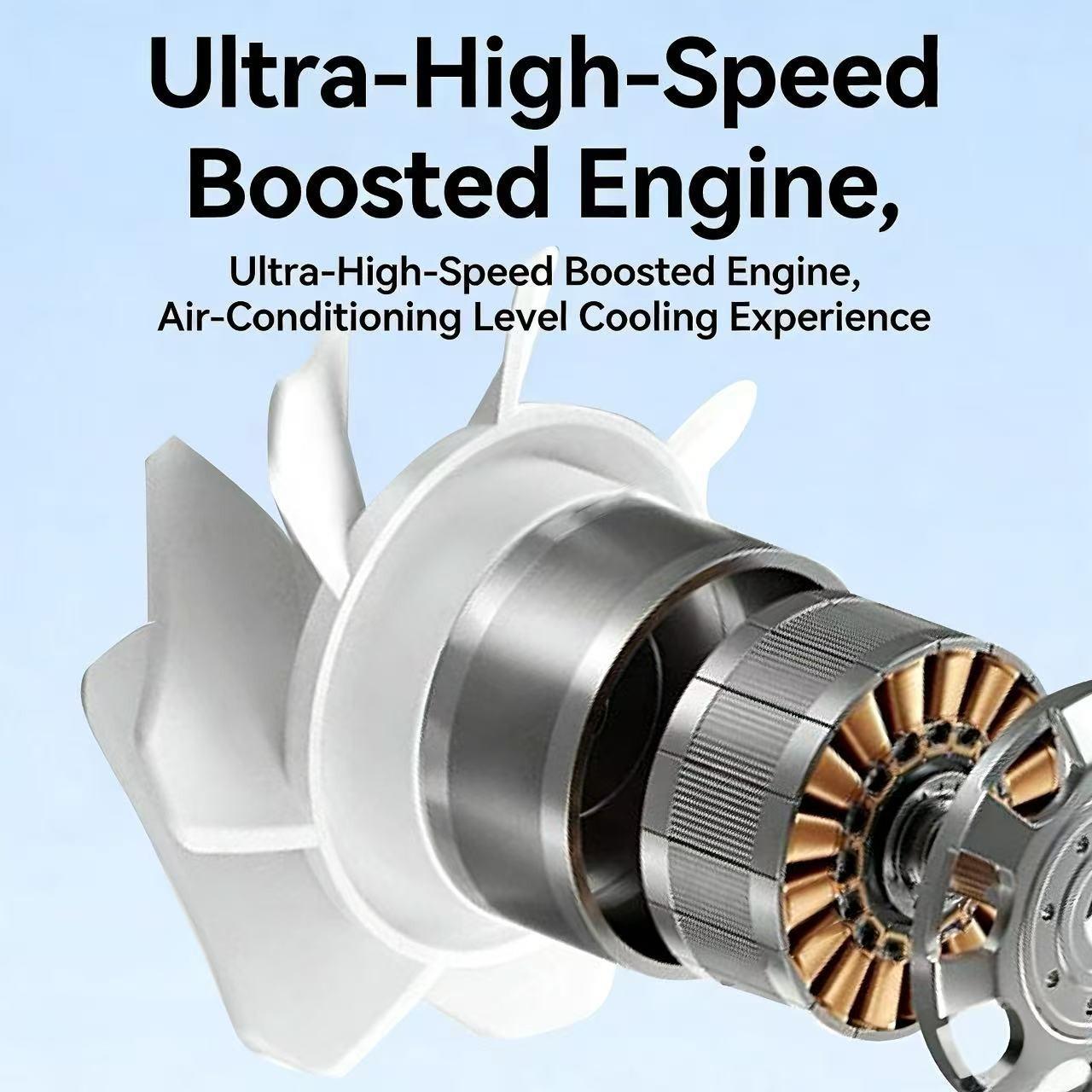 World Cup Compact Portable Handheld Cooler Fan Featuring Soccer Pattern Design & Adjustable Neck Strap, Integrated LED Light, 3600mAh Rechargeable Battery, Ideal for World Cup, Travel, Outdoor Sports, Office and Holiday Gifting