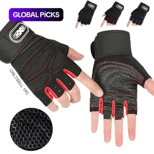 Breathable Non-Slip Weightlifting Gloves, Fitness Dumbbell and Strength Training Equipment, Suitable for Men Women, Horse Riding Accessories, Gym Accessories #GLOBAL PICKS