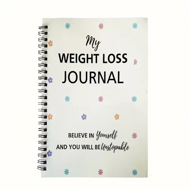 Weight Loss Journal Planner Notebook, Weight Management Diary, Planning Tool for Dieting, Calories, Available Now, Ready to Ship