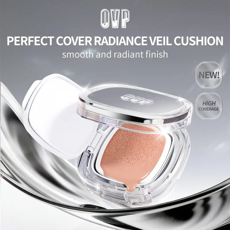 Silver Air Cushion BB Cream: Lightweight, Breathable, Natural Concealer, Brightening, Long-Lasting Makeup
