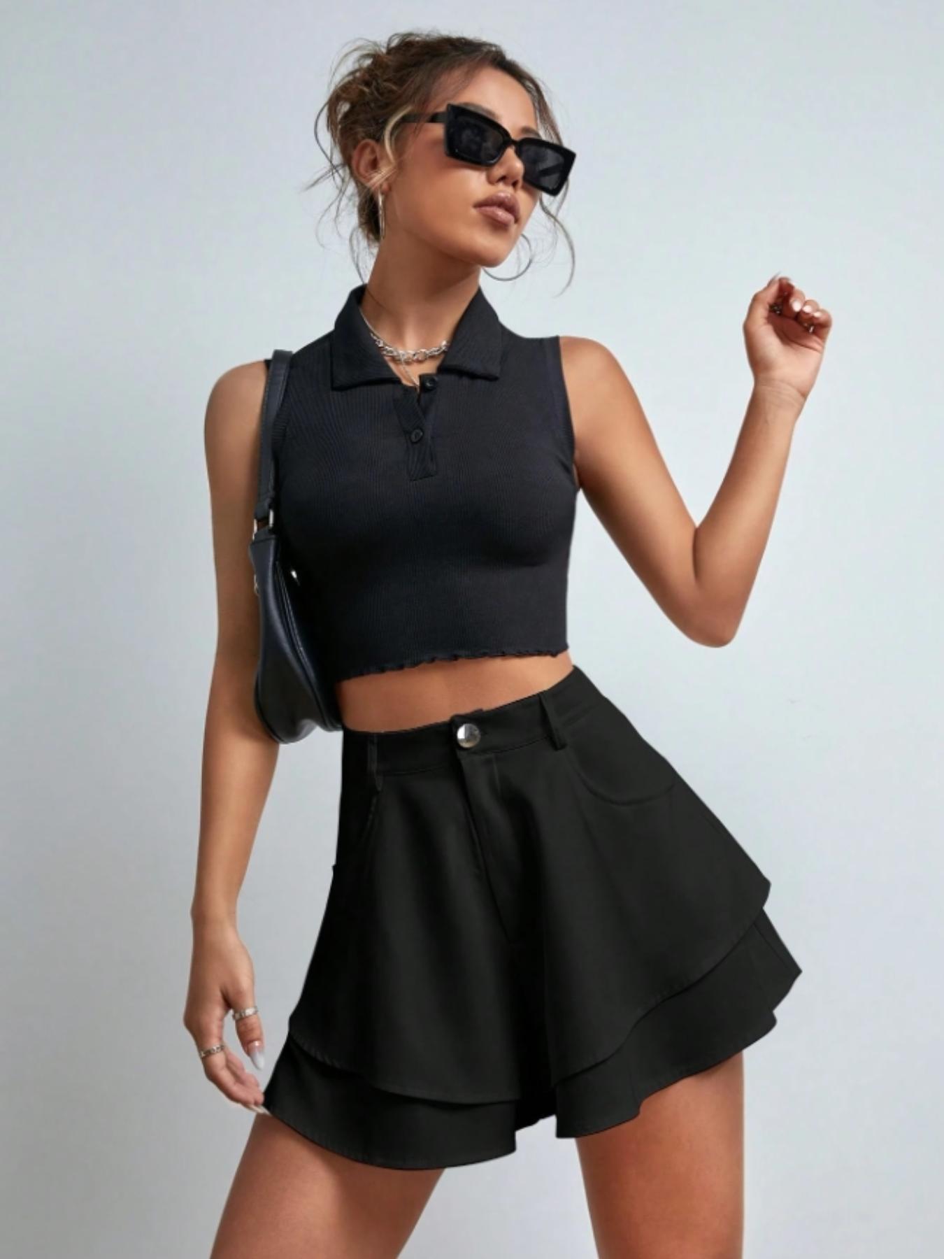 New2025Women's Plain Shorts, Casual Fashion Shorts for Daily Outdoor Wear, Ladies Bottoms for Summer