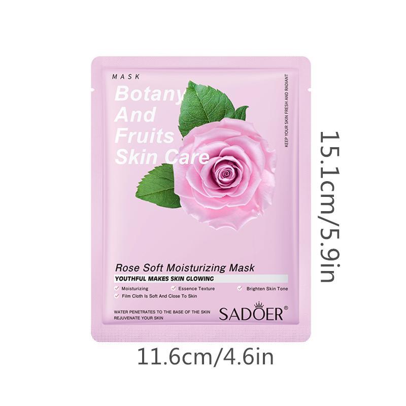 Plant & Fruit Essence Facial Firming Mask, 24pcs/set Moisturizing & Nourishing Cold Compress Mask for Women, Valentine's Day Gift