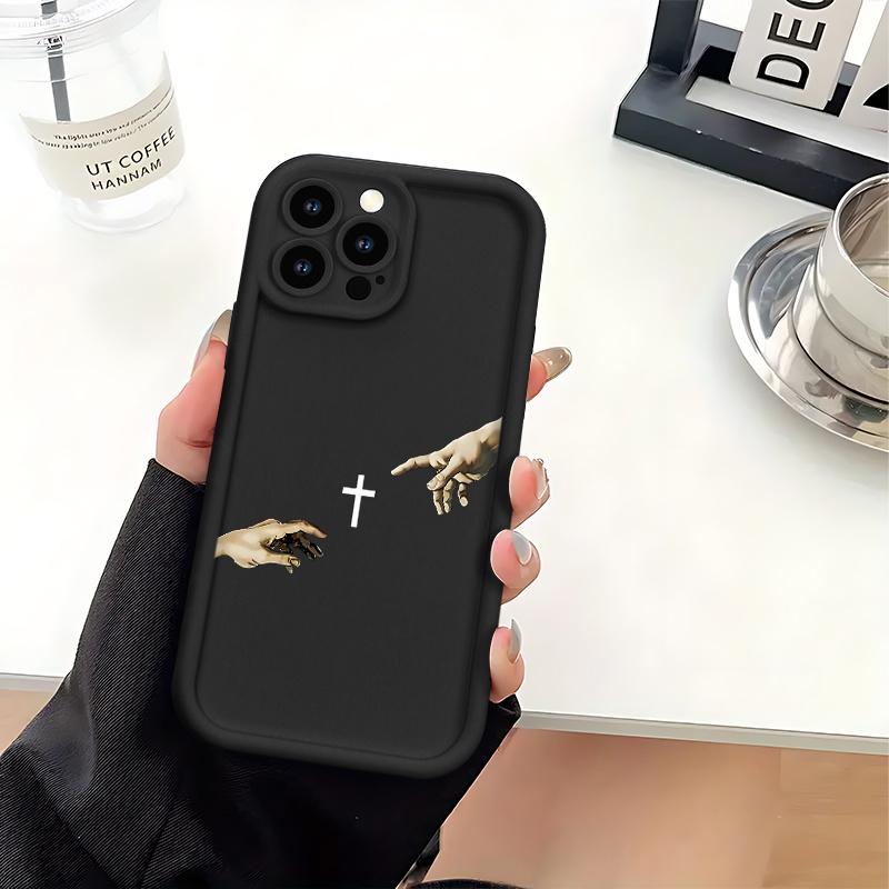 Protect Your Phone Soft Phone Case Simple with Jesus Will Help You Patterns UV Printing Matte Phone Cover 360 Degree Full Protection for iPhone 17 E Air Pro ProMax iPhone16 15 14 Plus 13 12 Mini 11 X XS XR for Smartphone Best Gift Birthday Girl Boy