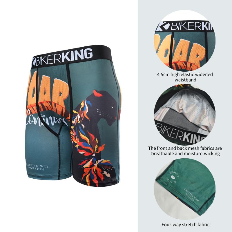 Men’s Boxer Briefs No-Roll Waistband – Lightweight & Breathable, Daily Wear Essential Underwear