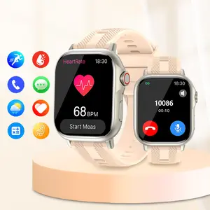 Smart Watch with 2.01 inch HD Full Touch Screen, Bluetooth, Message Notifications, Call reminders, Magnetic Charging, Blood Oxygen (SpO2) & Heart Rate Monitor, Multiple Sports Modes, for Men and Women, Waterproof Smart Watch, Perfect Christmas Gift