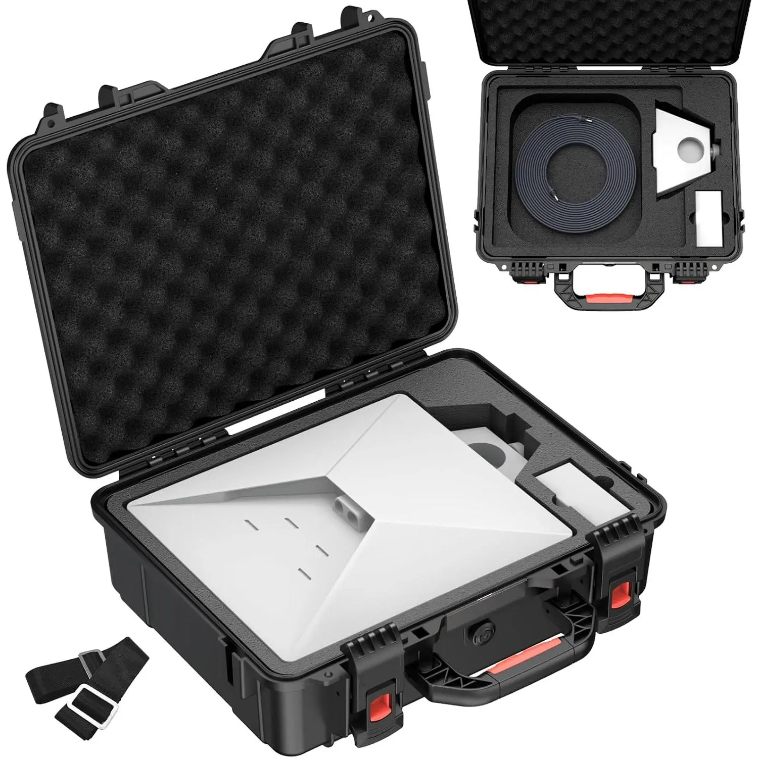 Starlink Mini Case,  Hard case Fits  Link Mini Dish, Portable   Carry Options with Precision Cut  For Starlink Accessories,Ideal for Travel and Camping