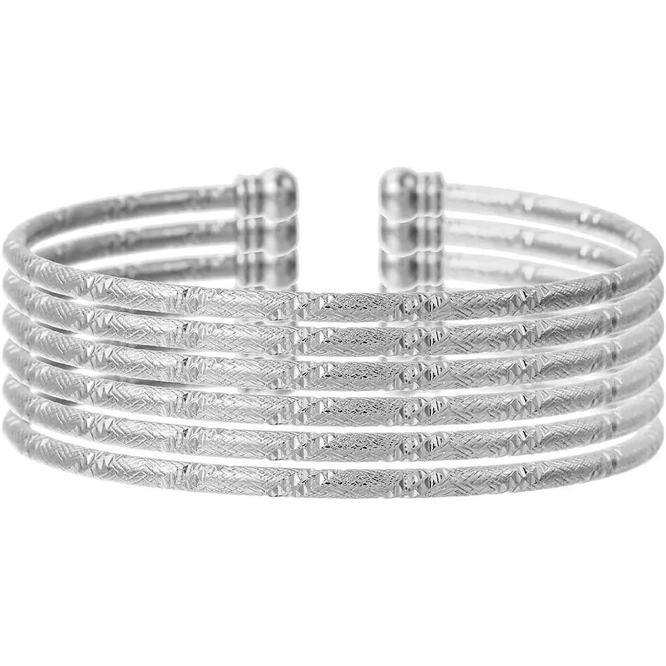 7 count  Bangle Bracelets Set for Women - Multi Layer Stackable Textured Bracelets Indian Cuff Bangles Boho  Set