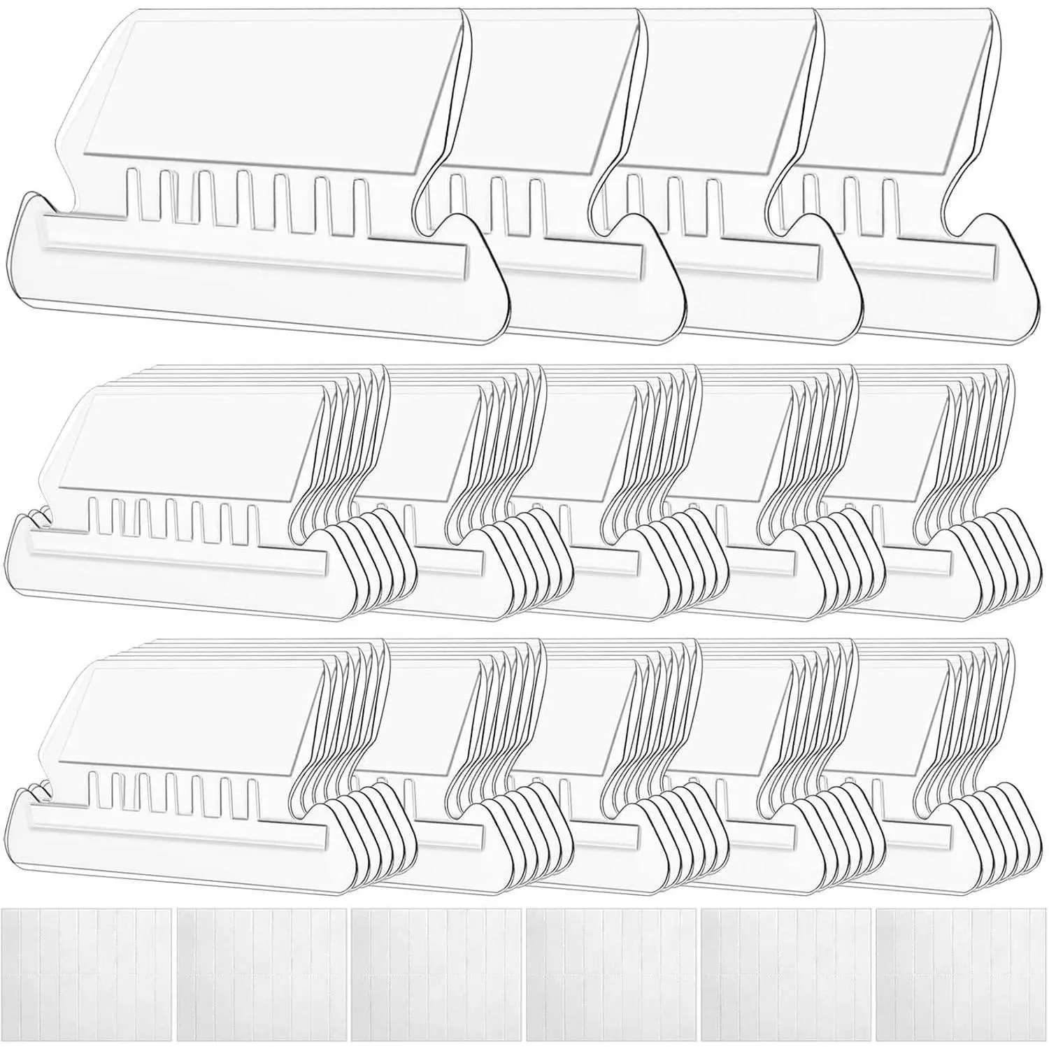 File Folder Tabs, 100 Sets Hanging File Folder Labels 2" Tabs and Inserts for Hanging Files