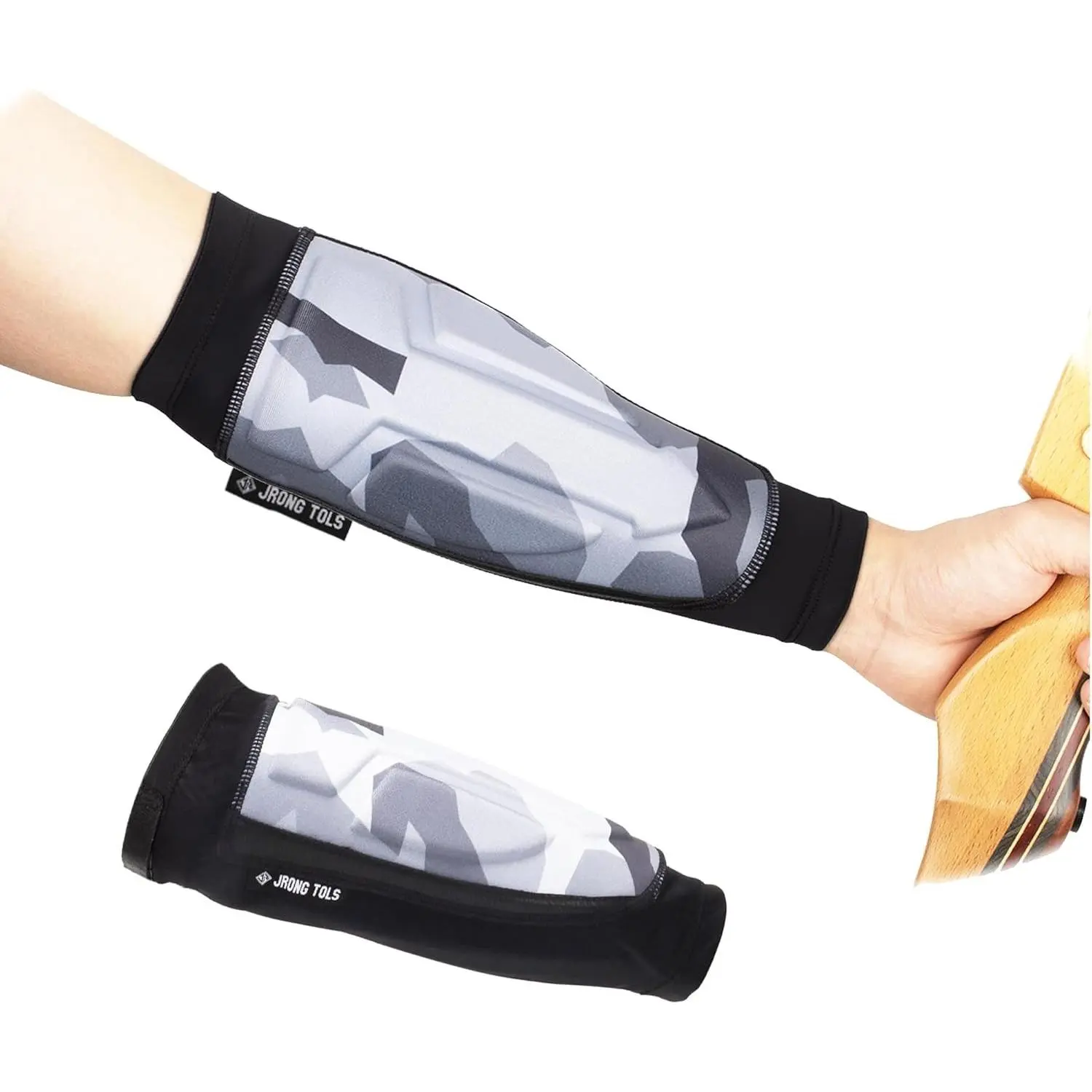 Women's Padded Armor Archery Arm Guard - Stretchy Fabric, Adjustable Fit, Breathable Forearm Sleeve, Camouflage Print Protective Wear for Archers