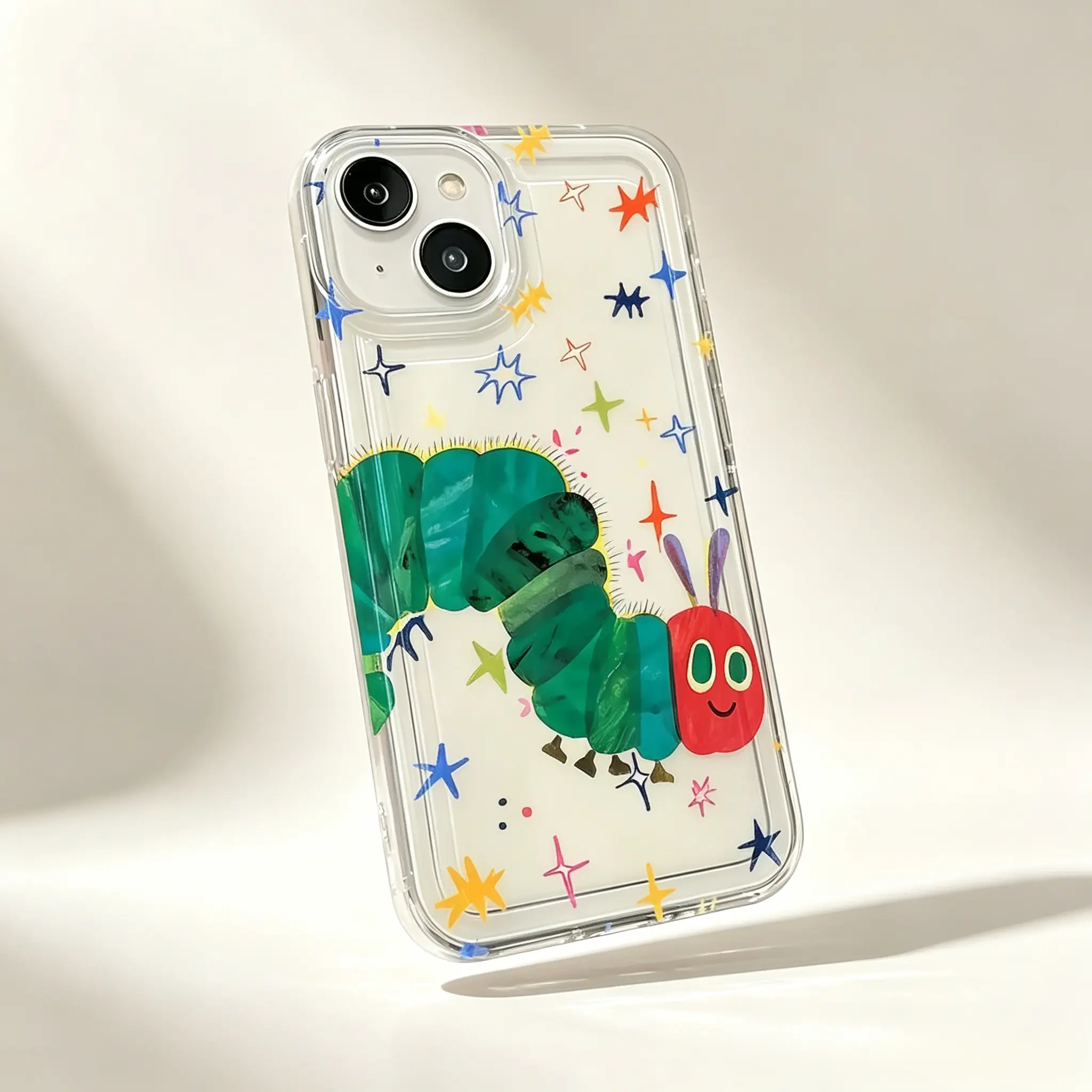 Very Hungry Caterpillar Phone Case Cover, Compatible with iPhone 17 16 15 14 13 12 11 Pro Max Plus & Samsung Galaxy S26 S25 S24 S23 Ultra,Clear Tpu Material, Flexible & Durable Design,Kawaii Kids Book Cute Protective Cover