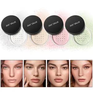 Lightweight Luminous Loose Powder Fine Pearl Infused Oil Absorbing Long Wear Buildable Natural Glow