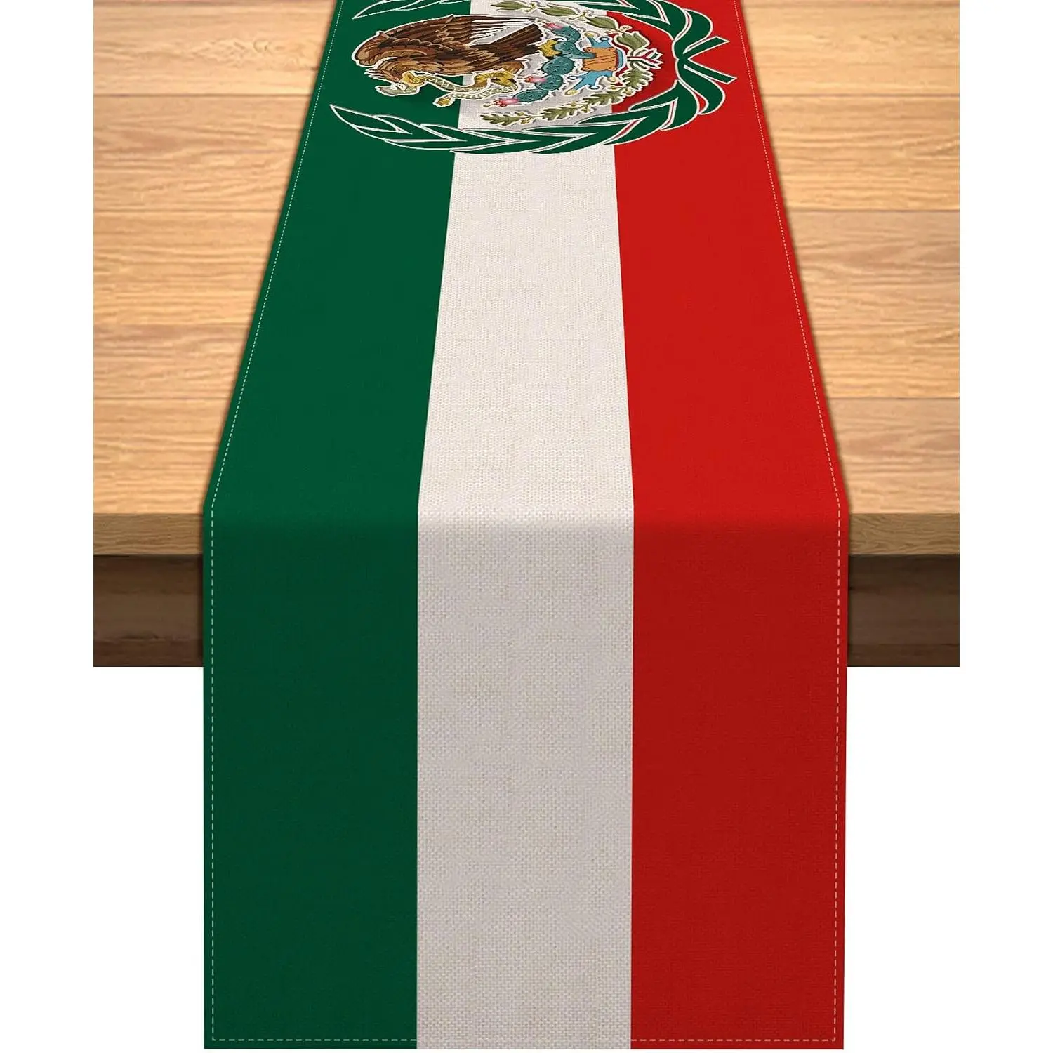 Mexico Independence Day Table Runner Viva Mexico Decoration Indoor Outdoor Party  Kitchen Dining Room Decor (13" x 72")