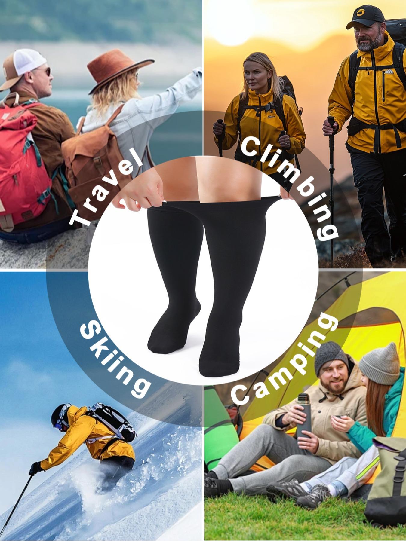 Compression Socks Set for Men & Women, 20-30mmhg Graduated Compression Stockings, Sporty Design, Moderate Fabric, All Season Use, Athletic Socks, Performance Socks, Sports Socks