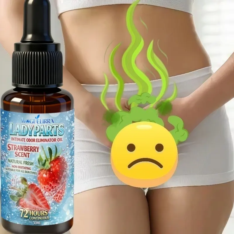 Strawberry Deodorizing Odor Eliminator Moisturizing Oil for Women, Long-Lasting Freshness, Gentle on Skin, Ideal for Underarms and Private Areas