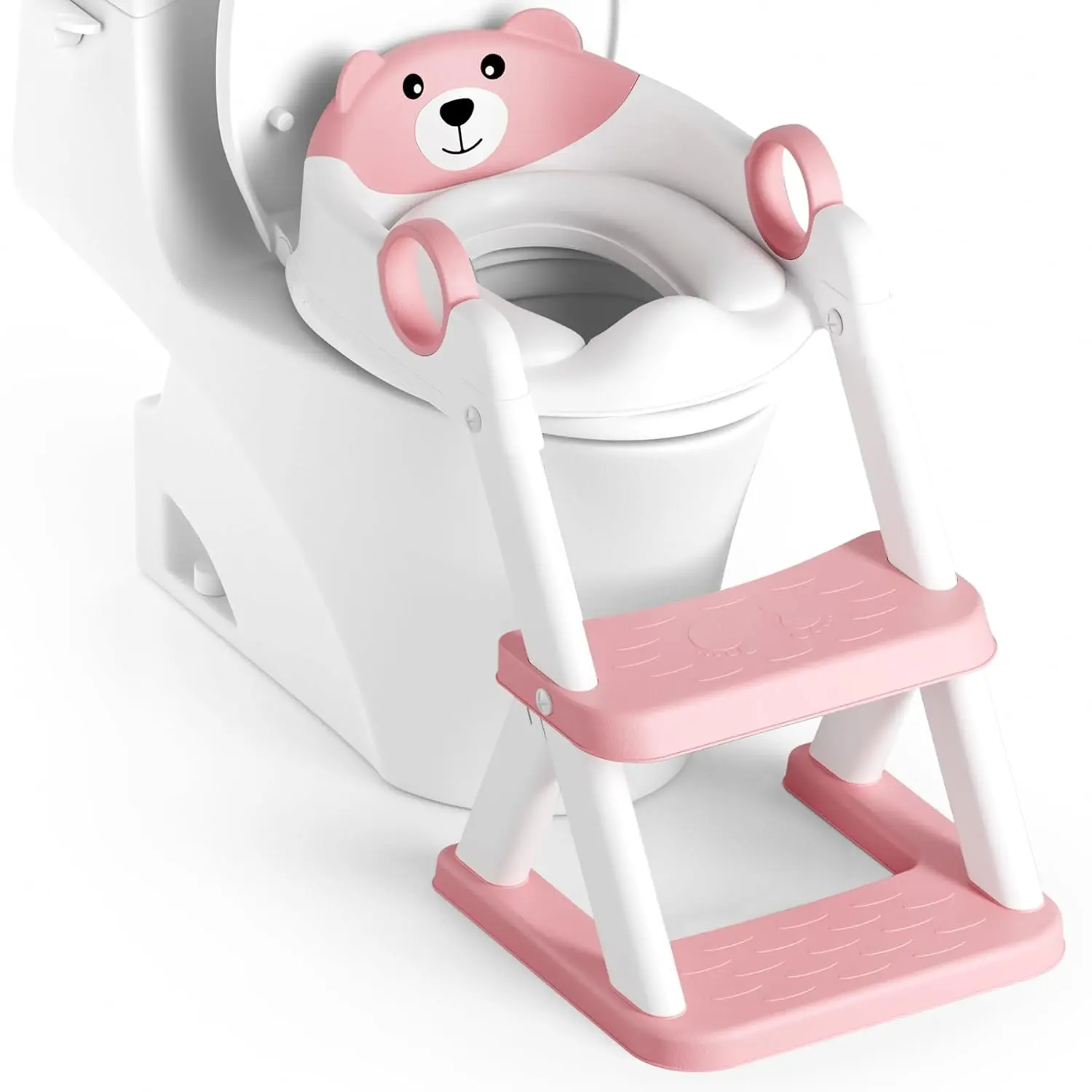 Potty Training Seat, Upgrade Toddler Toilet Seat  Kids Boys Girls, 2 in 1 Potty Training Toilet, Splash Guard Anti-Slip Pad Step Stool