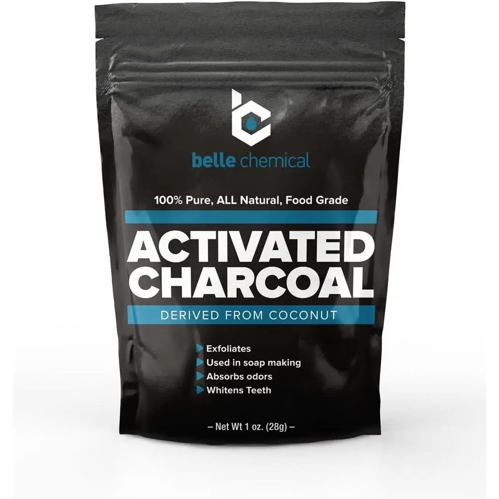 Organic Coconut Activated Charcoal Powder - Food Grade, Kosher - Teeth Whitening, Facial Scrub, Soap Making (1 Ounce to 5 pounds (1 Ounce)